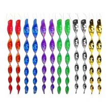 Tigrezy - Bird Repellent, 12 Pieces Bird Scarer Bird Scarer Spiral Wind Reflective Spiral Rotating Repellent for Scaring Birds, 6 Colors (30CM)