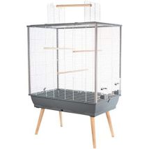 Gabbia Per Parrucche, Colore Grigio, 78 X 48 X 112 Cm - Zolux