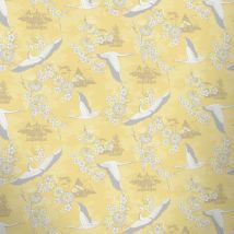 Rasch - oriental yellow grey white birds flowers quality feature wallpaper