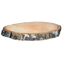 Birkenholzscheiben rund 100% Natur ø 35 - 38 cm Dekoration Baumscheibe Holzdeko