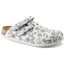 Clog Kay Superlauf, Birko-Flor, Paisley Black/White, schmal, Gr. 42 - Birkenstock