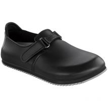 Clog Linz Superlauf, Naturleder, schwarz, normal, Größe 38 - Birkenstock