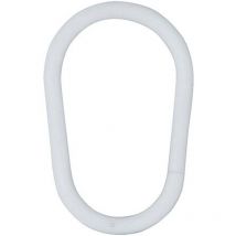 Birnenförmiger Duschvorhangring 18 mm (Beutel mit 100 Stück), weiß