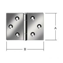 Vormann - Bisagra H.40mm An .60mm S.1.2mm sta azul galvanizado, laminado, ancho (Por 20)