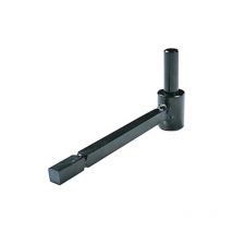 Bisagra de cataforesis negra Ø14 Fijaciones de ing aislamiento químico - Mango de hierro cuadrado 12x260 - A001235