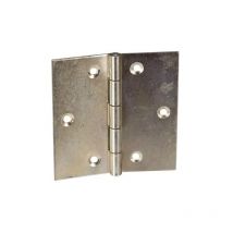 Bisagra de puerta de mueble cuadrada con agujeros de 3 mm, W80 H80