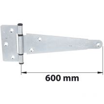 Mermier - Bisagra inglesa con eje composite l. 600 mm acero cincado blanco afbat