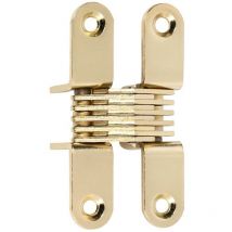 Ceam - bisagra invisible para puertas de muebles. acabado latonado y niquel acabado latonado