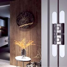 Koblenz - Bisagra Kubi 7 200Kg R.7200 Cromo Mate - Bisagras KUBI-7 K-7200 con 7 pivotes regulable sobre 3 ejes de 200Kg. Apertura 180o