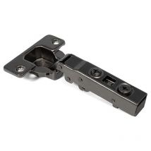 Herrajes Alk - bisagra puma ø35 clip cam 110o push acabado grafito recta, acodada y superacodada codo recto