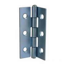 Bisagra rectangular con orificios de 3 mm, A30 H50 mm