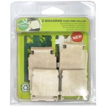 Pack 2 bisagras clickfence blanco nortene