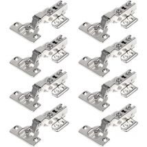 XVX - Bisagras de superposición completa de 110 grados, 35 mm, amortiguador hidráulico, cierre suave, bisagras de cierre automático para puerta de