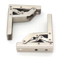 Bisagras para gabinete de 2 piezas, bisagras plegables de 90/180 grados, bisagras superpuestas de acero inoxidable, bisagra invisible para gabinete