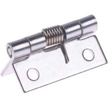 Linghhang - Bisagras para puertas de gabinetes, 1 pieza, 2 pulgadas de largo, de acero inoxidable, con cierre automático, bisagra de resorte para