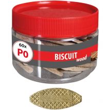 Chevilles plates en bois Biscuit Wood P0 (60pcs)