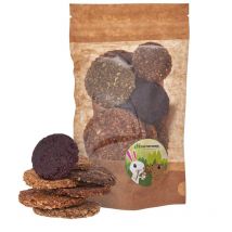 Biscuits Factory herbs mix aux graines de lin - friandises pour rongeurs et lapins - 150 g
