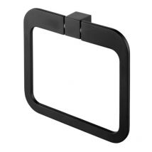 Anneau Porte-Serviettes Carré Salle De Bain Noir