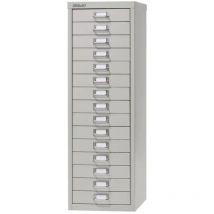 Bisley - 15 Drawer A4 Filing Cabinet - Grey