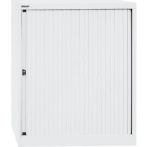 Armoire à rideaux Euro – 800 mm – 2 tablettes – Matières, Hauteur – BISLEY