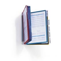 Durable 556700 Sichttafelsystem (Vario Wall 10, mit 10 Sichttafeln A4) mehrfarbig