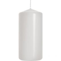 Zylindrische Stumpenkerze Weiß – Brenndauer 20h – Höhe 10cm – Durchmesser 5cm – Paraffingewicht 150g – 1 Stück