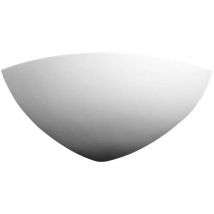 Bisquitte - Lifestyle Keramik Gips Wandleuchte Weiß, 1x E27 - Kolarz