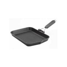 Bistecchiera Induction Cm 36x26 Con Manico Pieghevole In Silicone, Antiaderente E Resistente, Marca Risoli