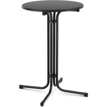 Bistrotisch klappbar Stehtisch Bistro Tisch Bartisch Gastro rund Ø 70 cm schwarz