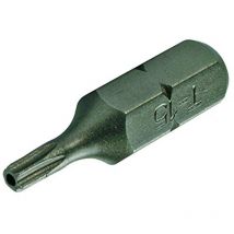 Bit Länge 30 mm Antrieb Außensechskant 8 mm (5/16') T-Profil (für Torx) mit Bohrung T15