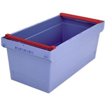 BITO Mehrwegbehälter MB Deckel/Bügel/Kufe / MBB84321 800x400x323 taubenblau Büg