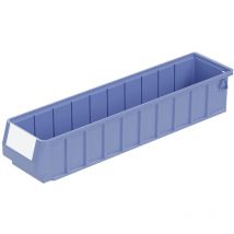 Regalkasten rk Set / RK5109 500x117x 90 taubenblau inklusive Etikett (16 Stk.) - Bito