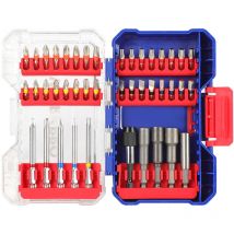 Set mit 43 Stück Workpro Schraubendreher-Bits und Steckschlüssel-Einsätze