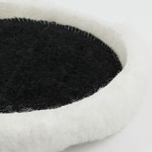 Bituxx 180mm Wollhaube Polierpad Wollpad Polierfell Wollpuffer Polierhauben Lammfell Für Autopoliermaschinen (10x)