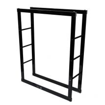 Kaminholzständer Holzlager Kaminholzkorb Brennholzhalter Holzablage Kaminholzregal 80 x 100 aus Metall - Bituxx