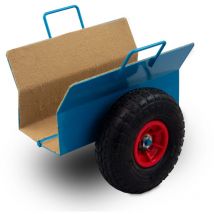 Bituxx Plattenklemmwagen Plattenkarren Transportwagen Plattenwagen Transporthilfe Trockenbau Rollwagen bis 275Kg mit Luftbereifung