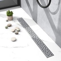 Biubiubath - Caniveau de douche en acier inoxydable, siphon douche italienne,bonde de douche O-70cm