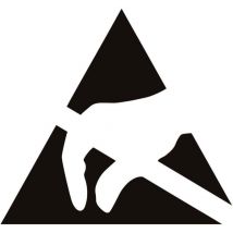 Logo adesivo esd 1000 pz. Nero giallo (l x l) 9 mm x 7 mm Autoadesivo - BJZ