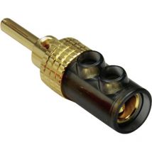 BKL Electronic 0106008 Bananenstecker Stecker, gerade Stift-Ø: 4 mm Schwarz 1 St.