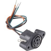 Bkl Electronic - 0204028 Miniatur-din-rundsteckverbinder Buchse, Einbau Vertikal Polzahl: 8 Schwarz 1