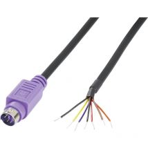 0204097 Connettore Mini-DIN Spina dritta Numero Poli (num): 6 Violetto 1 pz. - Bkl Electronic