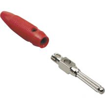 072164 Büschelstecker Stecker, Gerade Stift-ø: 4 Mm Rot 1 St. - Bkl Electronic