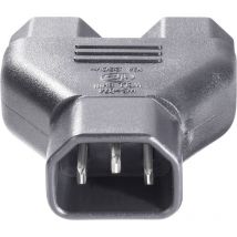 Bkl Electronic - 073331 Kaltgeräte-adapter Kaltgeräte-stecker C14 - Kaltgeräte-buchse C13, Kaltgeräte-
