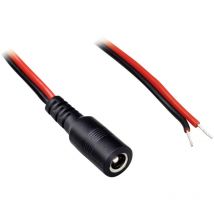 075160 Niedervolt-Anschlusskabel - 5.50 mm 2.10 mm 0.50 m 1 St. - Bkl Electronic