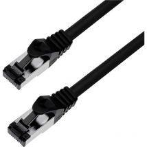 144004 RJ45 Câble réseau, câble patch cat 8.1 s/ftp 3 m noir sans halogène 1 pc(s) - Bkl Electronic
