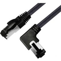 144036 RJ45 Câble réseau, câble patch cat 8.1 s/ftp 1.5 m noir sans halogène 1 pc(s) - Bkl Electronic