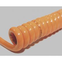 Bkl Electronic - 1506102 Spiralkabel H05BQ-F 1200 mm / 4800 mm 4 g 0.75 mm² Orange 1 St.