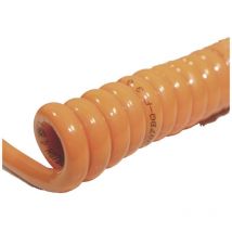 Bkl Electronic - 1506153 Câble spiralé H07BQ-F 1200 mm/ 4800 mm,5 g 4.0 mm²,orange1 pc(s)