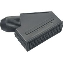 Bkl Electronic 0903014 Scart-steckverbinder Buchse, Gewinkelt Polzahl: 21 Schwarz 1 St.