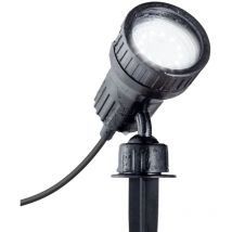B.k.licht - spot extérieur avec ampoule led 3W GU10, spot orientable, applique murale extérieure, 2 filtres de couleur, éclairage jardin terrasse